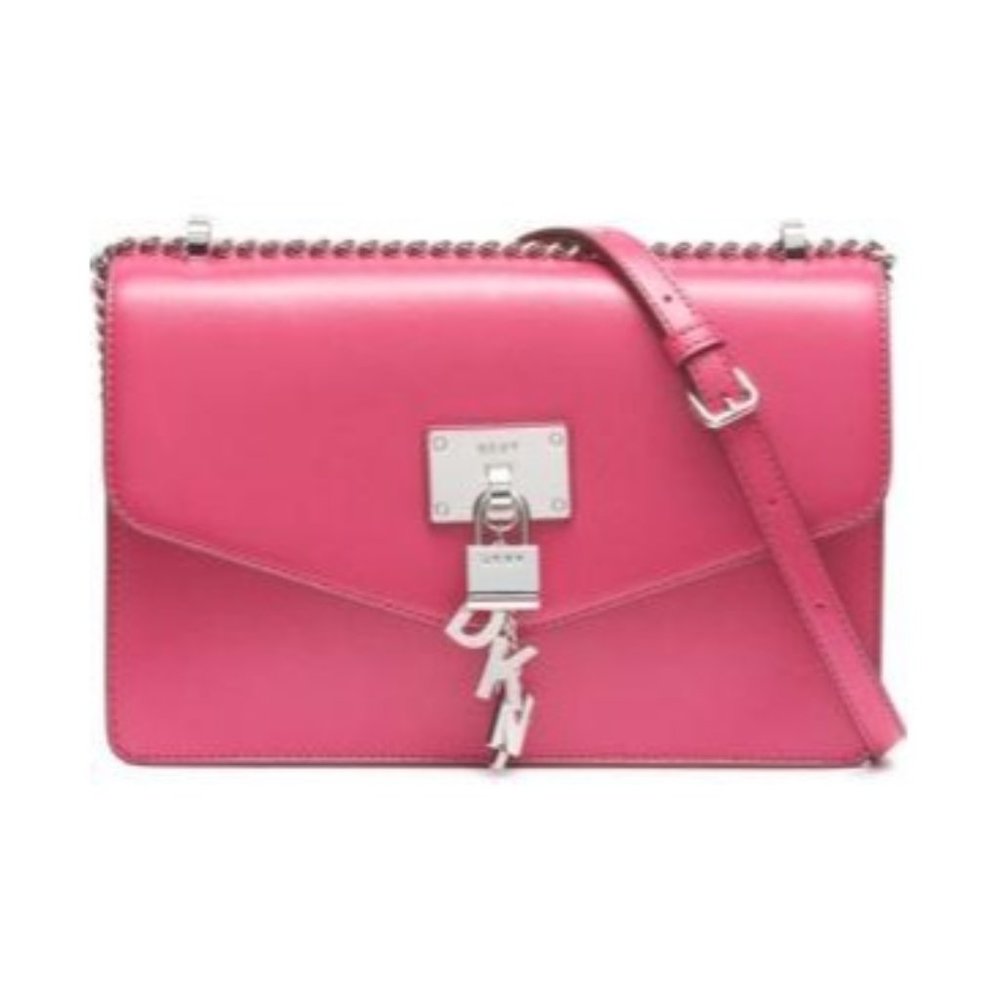 DKNY Elissa Leather Chain Strap Shoulder Bag NWT